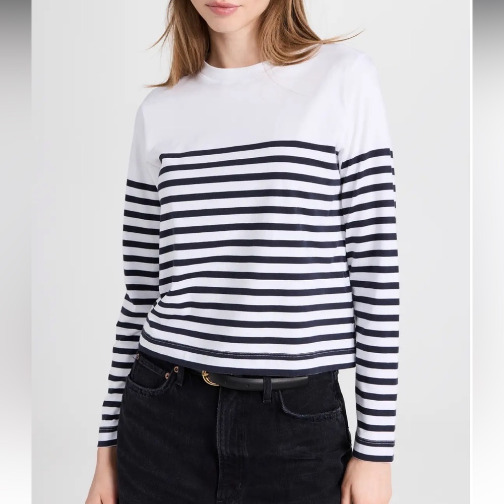 AYR Slushy Holiday Striped Long Sleeve Tee